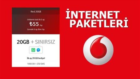 Vodafone Aylık Bedava İnternet Paketleri